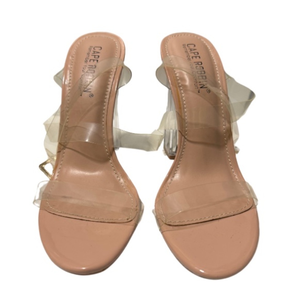 Clear Open Toe Pumps